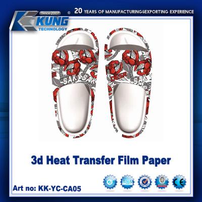 China Papel de película de transferencia de calor impreso en 3D a color personalizado para la fabricación de zapatos en venta