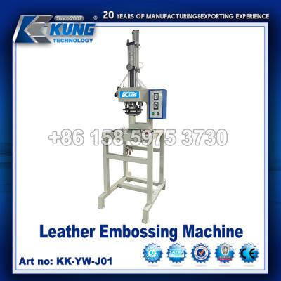 China Leer schoenen embossing machine Hoog efficiënte precisie Te koop