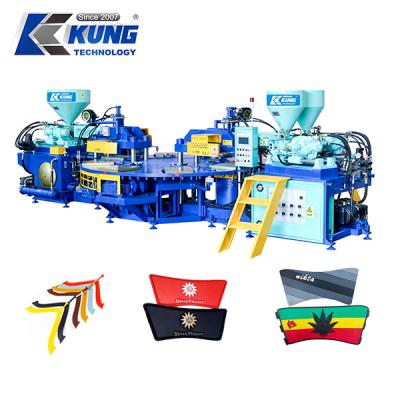 China Automatic Plastic Shoe Making Machine Pvc Three Color Upper Molding for sale