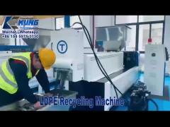 LDPE HDPE recycling machine