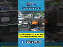 24 Station Automatic PP.TPR.TPU.PVC Disc Type Injection Molding Machine