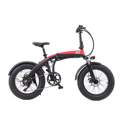 China 2021 Aluminum Alloy 6061 Electric Bike Reviews 20 Inch 48V 500W Fat Tire Electric Bike/Bicycle With Disc Brake for sale