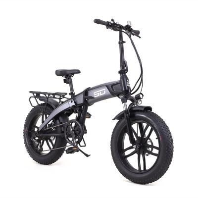 China 6061 Aluminum Alloy High Power Electric Bike E Bike Retro Electric Bike 500W 20 Inch Fat Tire Bike for sale