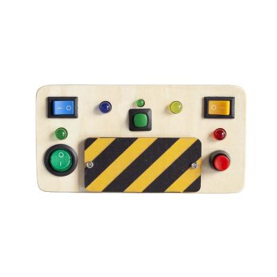 China Large Activity Size Led Light Electronic Switch Panel Busy Board Toddler Custom Toys for sale