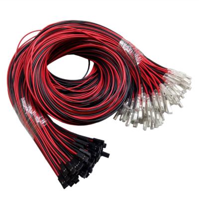 China Dupont electronic custom wire harness 2.54 mm pitch 2pin connector male to 110 terminal female cable assembly for sale