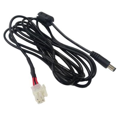 China Custom Automobile Wire Harness 5557 Pin 2x2 4 4.2 Pitch Connector To DC 5.5x2.1 Connector Cable for sale