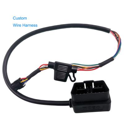 China Custom Different Connectors Customs Service OEM ODM Universal OBD2 Cable For Motorcycle Car Truck OBD2 Scanner Universal Connector for sale