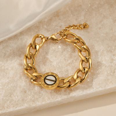 China Casual/Sporty Gold Plated Chain Bracelets Full Filled Shiny Bracelet Anklet Chain Shaped Crystal Retro Enameled Blue Eyes for sale