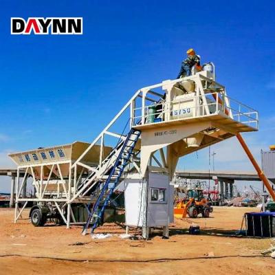 China Construction worksÂ   New Design Stationary Mobile Concrete Mixing Plant HZS25 Mobile Concrete Batching Plant for sale