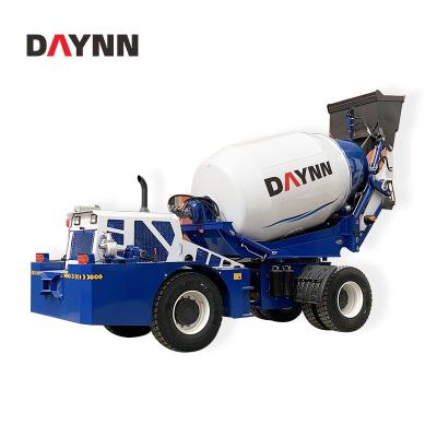 China Building Material Shops 4 Cubic Automatic Feeding Concrete Mixer Truck for sale