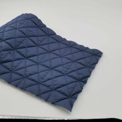 China Waterproof Design 300T Classic Pongee Waterproof Diamond Quilting Fabric For Jacket for sale