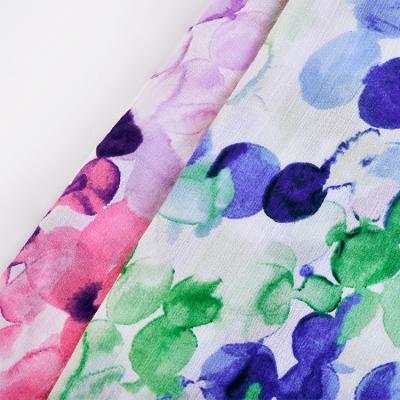 China Newest Anti-Static 100% Cotton Dot Pattern Light And 80s Crepe Printing Fabric For Women Dress for sale