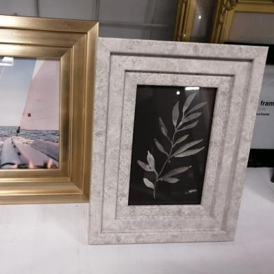 China Decorative Hot Sale Custom Size Amazon Wall Hanging Picture Frame Amazon Gold and Silver Table Mounted MDF Picture Frame 4X6