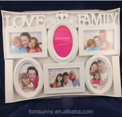 China Love &family plastic collage photo frame for sale