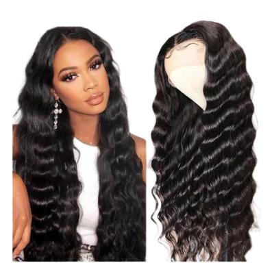 China Glueless Virgin Good Luck Wave Full Lace Wig Transparent Hd Hair Human Hair Deep Loose Full Lace Wigs Full Lace Front Wig For Black Women for sale