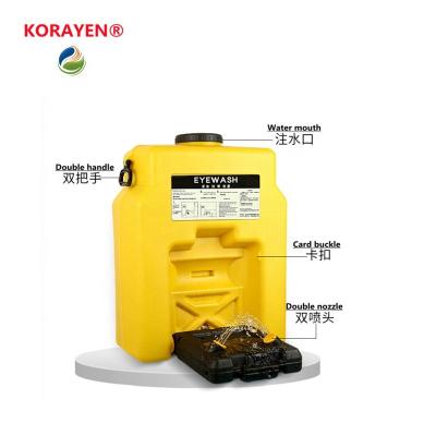 China Quality Assurance Yellow Color Wall-mounted type Eyewash And Shower Station Safety Eye Wash eyewash station with base for sale