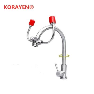 China China High Quality Dual Head Drench Hose Deck Mount eyewash bottle for sale