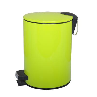 China Sustainable Round Pedal Trash Can With Ultrathin Lid Popular By Chinese Manufacturer for sale