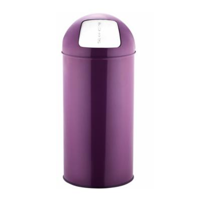 China Fashion Press Top Household 30L Push Top Kitchen Viable Hot Selling Outdoor Waste Bin With Push Lid for sale