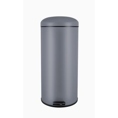 China Sustainable High Quality Fast Delivery Around The House 30L Garbage Round Bin With Pedal for sale