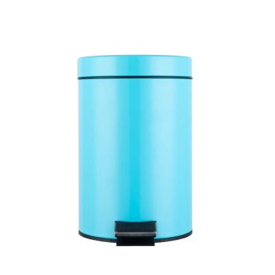 China Manufacturer Mini Size Household 5L Metal Round Garbage Bin Viable Professional Trash Bin for sale