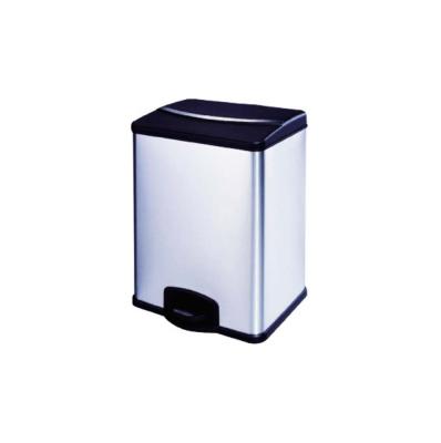 China Sustainable High Performance Foit Pedal 36L Recycling Garbage Bin Stainless Steel for sale