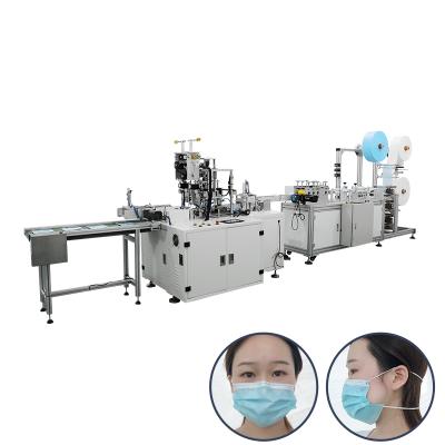 China Mask Making In Running Full Automatic High Speed ​​Flat Tie Headband Buckle Back Face Mask Machine for sale