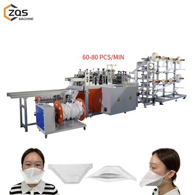 China High production efficiency high quality non woven platypus mask making machine fully automatic factory price 60-80 pcs per min duck bill mask machine for sale