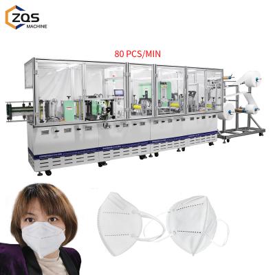 China High Production Efficiency Fully Automatic KN95 Mask Machine Cup Mask Making Machine Medical Surgical N95 Mask Machine With Cover for sale