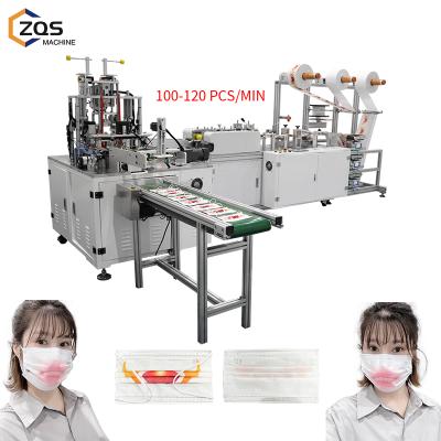 China High Production Efficiency Factory Price Fast Delivery 1+1 3ply Setting Mask Machine Speed ​​100-120 Pcs Per Min Surgical Medical Mask Machine for sale