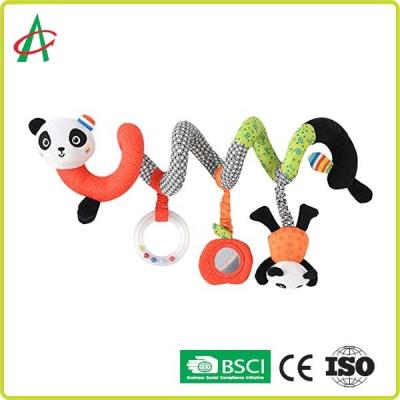 China BSCI Baby Panda Plush Spiral Toy With Mirrors Customized for sale