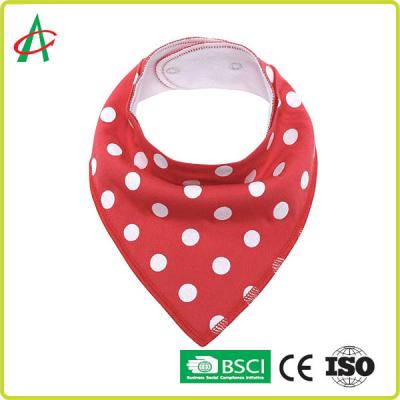 China Non Allergic Printing 100 Organic Cotton Bibs For Teething Babies for sale