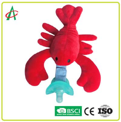 China Washable Pacifier Plush Toy Pacifier Clip CE/BSCI Certificate for sale