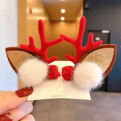 China 2021 Sweet Hot Selling Red Hairpin Christmas Gifts For Women Party for sale