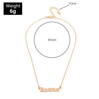 China CLASSIC Customized Creativity Plating Zinc Alloy Necklace For Birthday Gift for sale