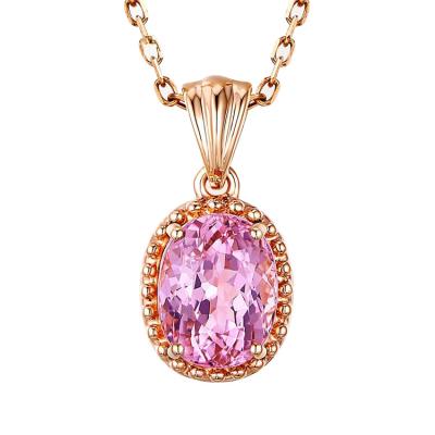 China CLASSIC Most Popular Women Simple Pink Necklace For Wedding Jewelry Decoration for sale