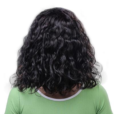 China No Tangle And Shedding Factory Cuticle Aligned Curly Bob Hair Wig With Baby Hair, Swiss Virgin Hair Raw Wig Lace Front Wigs For Black Women for sale