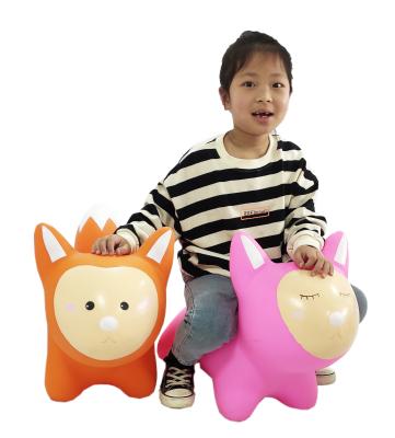 China Toy Factory New Design Animal Inflatable Hopper Bouncing Horse With Music For Kids Riding On It for sale