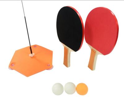 China Wooden +Rubber Table Tennis Training Set for sale