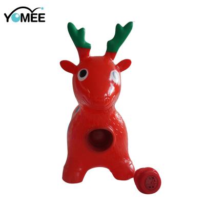 China Toy Cheap Colorful Inflatable Kids Hopper Horse Inflatable Jumping Animal Toy for sale