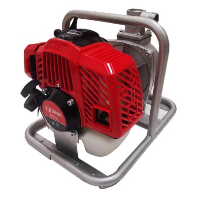 China New Product 41.5cc Energy Sector Popular Gasoline 2 Stroke Pumping Garden 1 Inch Water Pump for sale