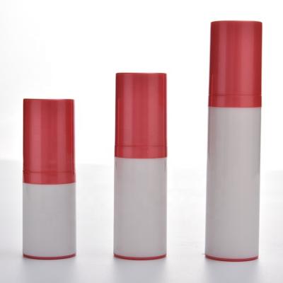 China Slim White Airless White Round Bottom Concealer Pump Bottle Skin Care Lotion Cylinder PP Bottle Cosmetic Bottle for sale