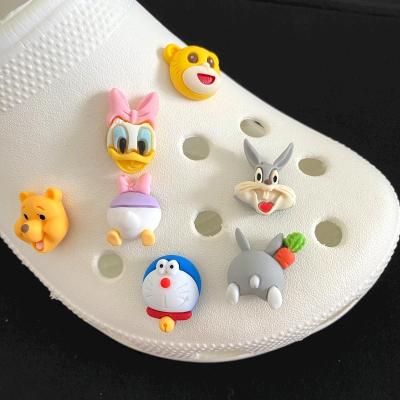 China Designer Charms Wholesale Cute 3d Cartoon Designer Custom Croc Shoe Charm For Luxury Croc Charms for sale