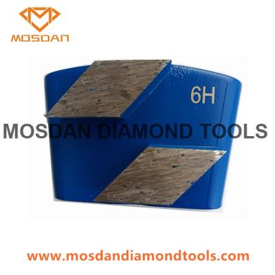 China Double Rhombus Segment HTC Concrete Grinding Shoe for Floor Polishing for sale