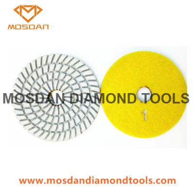 China 3-Step Wet Dry Use Flexible Polishing Pads for Terrazzo Marble for sale