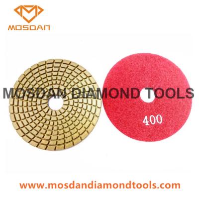 China Spiral Wet flexible Wet Diamond Polishing Pads for Marble and Granite for sale