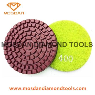 China 3 Inch Wet Resin Bond Polishing Pads for Concrete Floor Grinders for sale