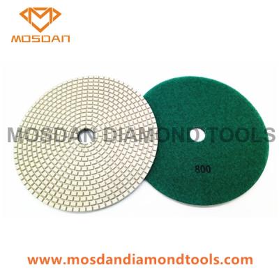 China 180mm Dry Resin Bond Diamond Dry Floor Concrete Polishing Pads for sale