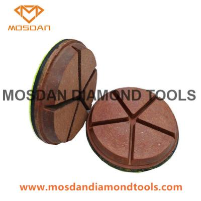 China 3 Inch 5 Pies Hybrid Copper Bond Diamond Polishing Pads for Concrete for sale