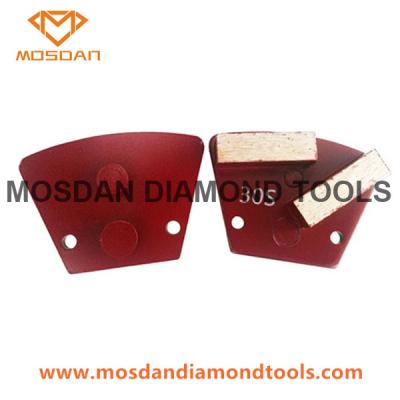 China Trapezoid 2 bars STI  Prep/master Grinding Disc Plate for Concrete Finished for sale